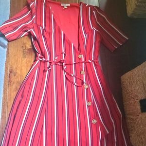 Charlotte russ burgundy dress size medium women's.